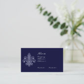 Glimmericks Fleur de Lis Visitekaartje (Staand voorkant)