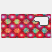 Glimmering Gemstone Quilted Phone Case Samsung Galaxy Hoesje (Achterkant horizontaal)