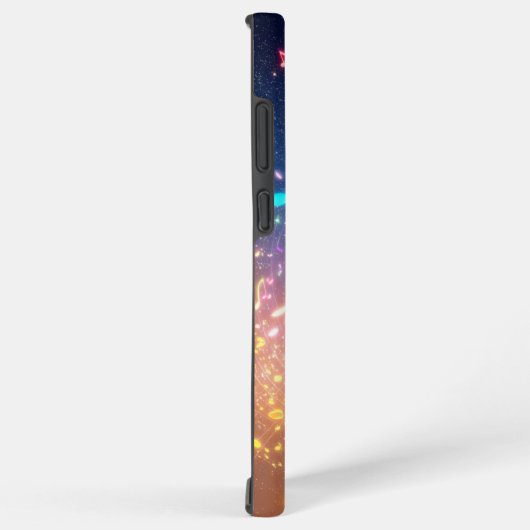Glimmering Notes and Stardust Phone Case Samsung Galaxy Hoesje (Rechterkant)
