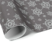 Glimmering Snowflakes Cadeaupapier (Rol Hoek)