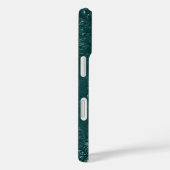 Glimmery Blauwgroen Grunge | Rich Dark Green Glam  Case-Mate iPhone Case (Achterkant / Rechts)