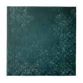 Glimmery Blauwgroen Grunge | Rich Dark Green Glam  Tegeltje (Voorkant)