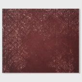 Glimmery Henna Grunge | Rich Blood Red Glam Damask Cadeaupapier (Vlak)
