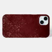 Glimmery Henna Grunge | Rich Blood Red Glam Damask Case-Mate iPhone Case (Achterkant (horizontaal))