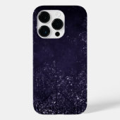 Glimmery Indigo Grunge | Midnight Paars Damask Case-Mate iPhone Case (Achterkant)