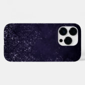 Glimmery Indigo Grunge | Midnight Paars Damask Case-Mate iPhone Case (Achterkant (horizontaal))