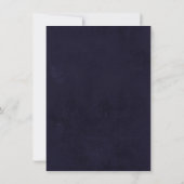 Glimmery Indigo Grunge | Midnight Paars Damask Kaart (Achterkant)