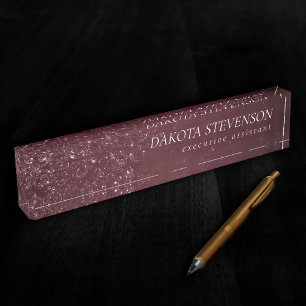 Glimmery Wine Grunge   Sangria Bordeaux Damask Naambordje