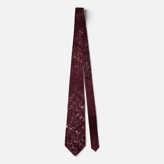 Glimmery Wine Grunge | Sangria Bordeaux Damask Stropdas (Voorkant)