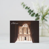 glimp van het klooster petra briefkaart (Staand voorkant)
