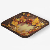 Glimpen van de herfst: kransoogst papieren bordje (Gebogen)