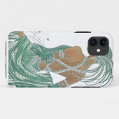 Glimpse of Elegance: Groene Rugloze Jurk Design Case-Mate iPhone Case (Achterkant (horizontaal))