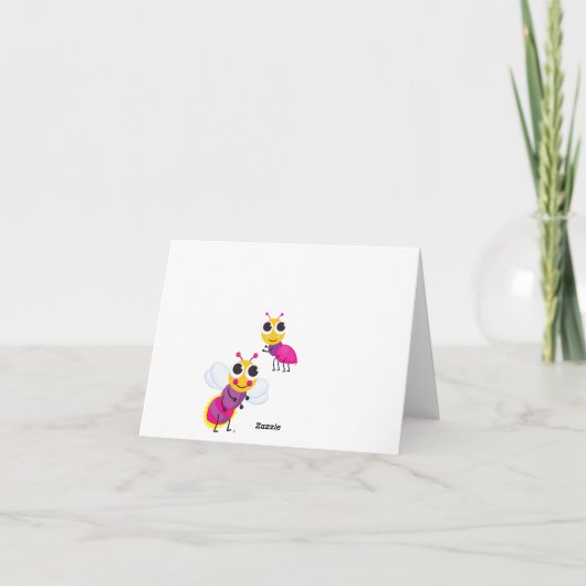 Glimworm Notecard Kaart (Achterkant)