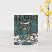 Glimworm Notecards Kaart (Gele Bloem)