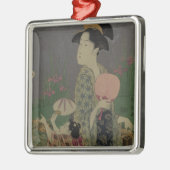 Glimwormen, 1793 (kleurenhoutdruk) metalen ornament (Links)