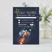 glimwormen metson glas rustieke tuin bruiloft RSVP (Staand voorkant)