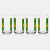 glin en tonische kunst blikvorm glas (Links)
