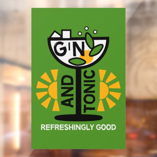  glin en tonische kunst raamsticker (Vel 2)