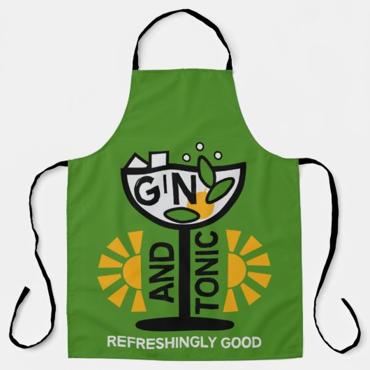  glin en tonische kunst schort (Voorkant)