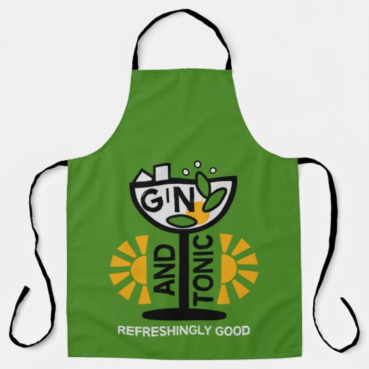  glin en tonische kunst schort (Voorkant)