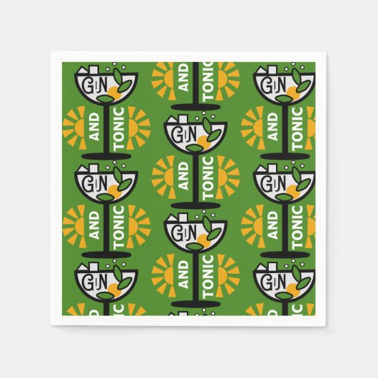  glin en tonische kunst servet (Voorkant)