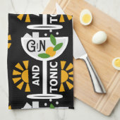 glin en tonische kunst theedoek (Quarter Fold)