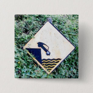 Glin Ireland Sign Vierkante Button 5,1 Cm