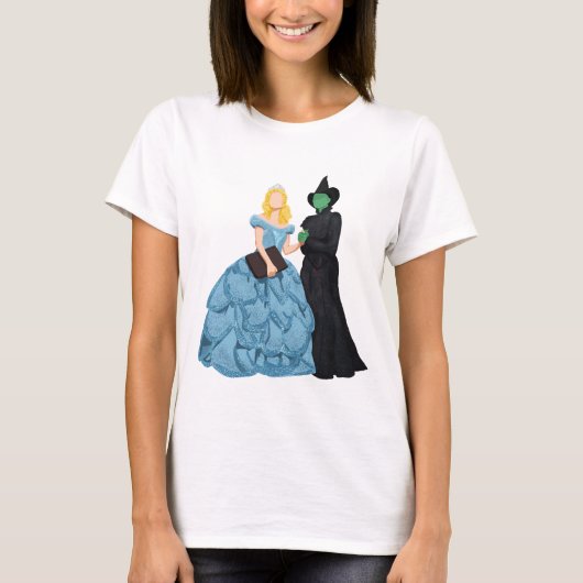 Glinda e Elphaba - Wicked T-shirt (Voorkant)