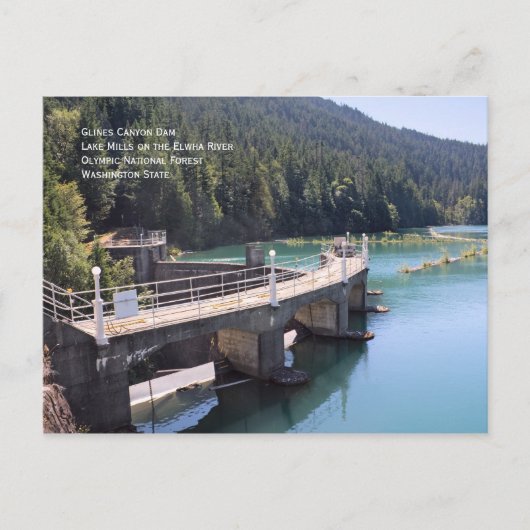Glines Canyon Dam Briefkaart (Voorkant)