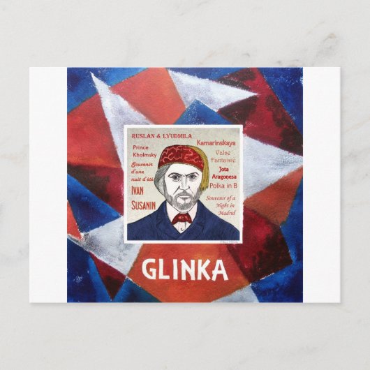 Glinka Briefkaart (Voorkant)