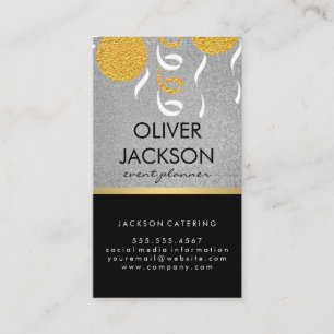 glinsteren   Confetti Balloons Event Planner Visitekaartje