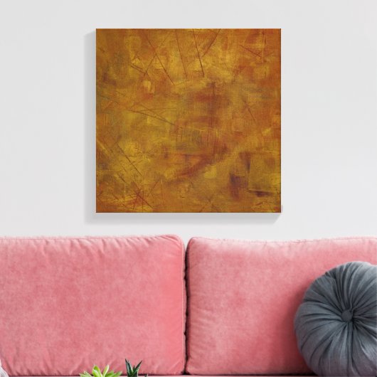 Glinsteren in de zon canvas afdruk (Insitu (Woonkamer))