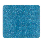 Glinsterend Blauw & Zilver Glitter Snijplank (Voorkant)