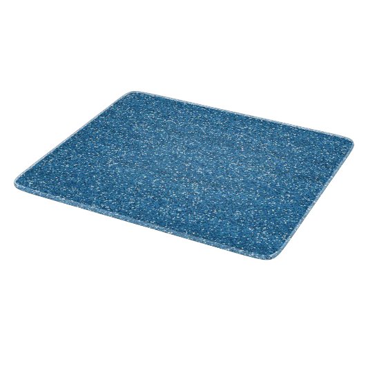 Glinsterend Blauw & Zilver Glitter Snijplank (Hoek)