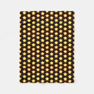 Glinsterend Gouden Sterrenpatroon Fleece Deken