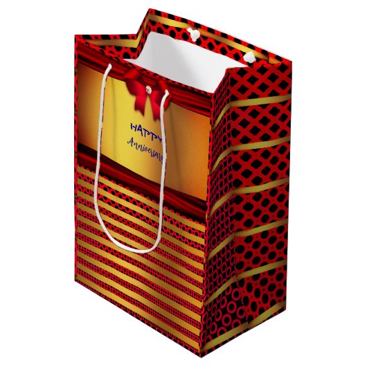 Glinsterend Leuke Kunstzinnige Medium Cadeauzakje (Voorkant Gekanteld)
