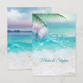 GLINSTEREND OCEAANWATER Opslagdatum Save The Date (Voorkant / Achterkant)