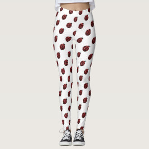 Glinsterend rood glinstert Lieveheersbeestje patro Leggings