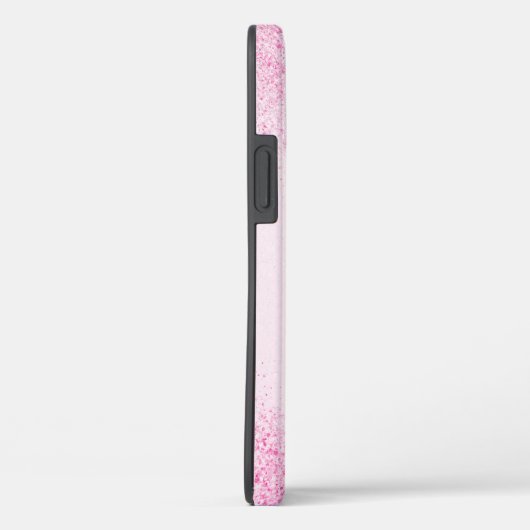 Glinsterend Roze Glitterstof Case-Mate iPhone Case (Achterkant / Rechts)