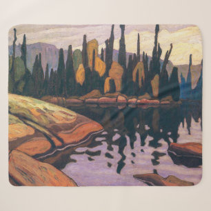Glinsterend Water Lawren Harris Sherpa Deken