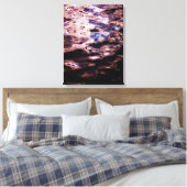 Glinsterende avondwater canvas afdruk (Insitu (Slaapkamer))