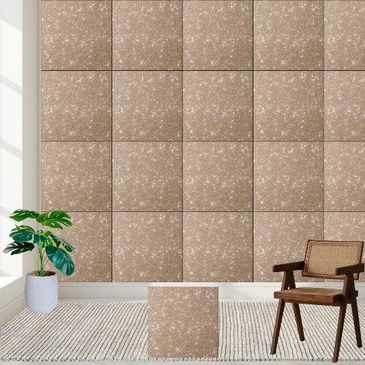 Glinsterende beige witte sprankelende vloerwand tegeltje