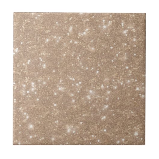 Glinsterende beige witte sprankelende vloerwand tegeltje (Voorkant)