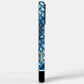 Glinsterende blauwe slangenhuid in zacht licht Case-Mate iPhone case (Achterkant / Rechts)