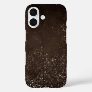 glinsterende bronzen grunge   Prachtige bruine dam iPhone 16 Hoesje