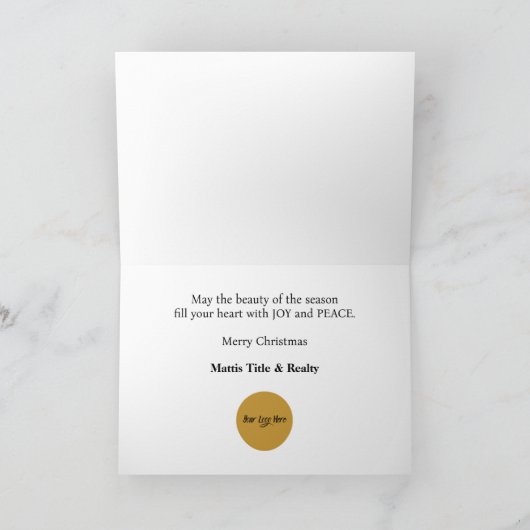 Glinsterende Chickadees met rode bessen Kaart (Binnen)