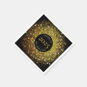 Glinsterende cirkellichten Oud en Nieuw Servet (Hoek)