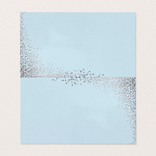 Glinsterende confetti tafel plaats kaarten (Buitenkant ongevouwen)