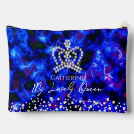 Glinsterende Crown Blue Etui