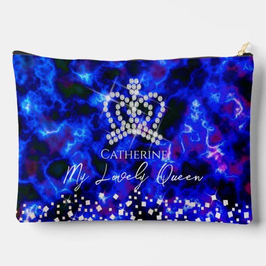 Glinsterende Crown Blue Etui (Achterkant)